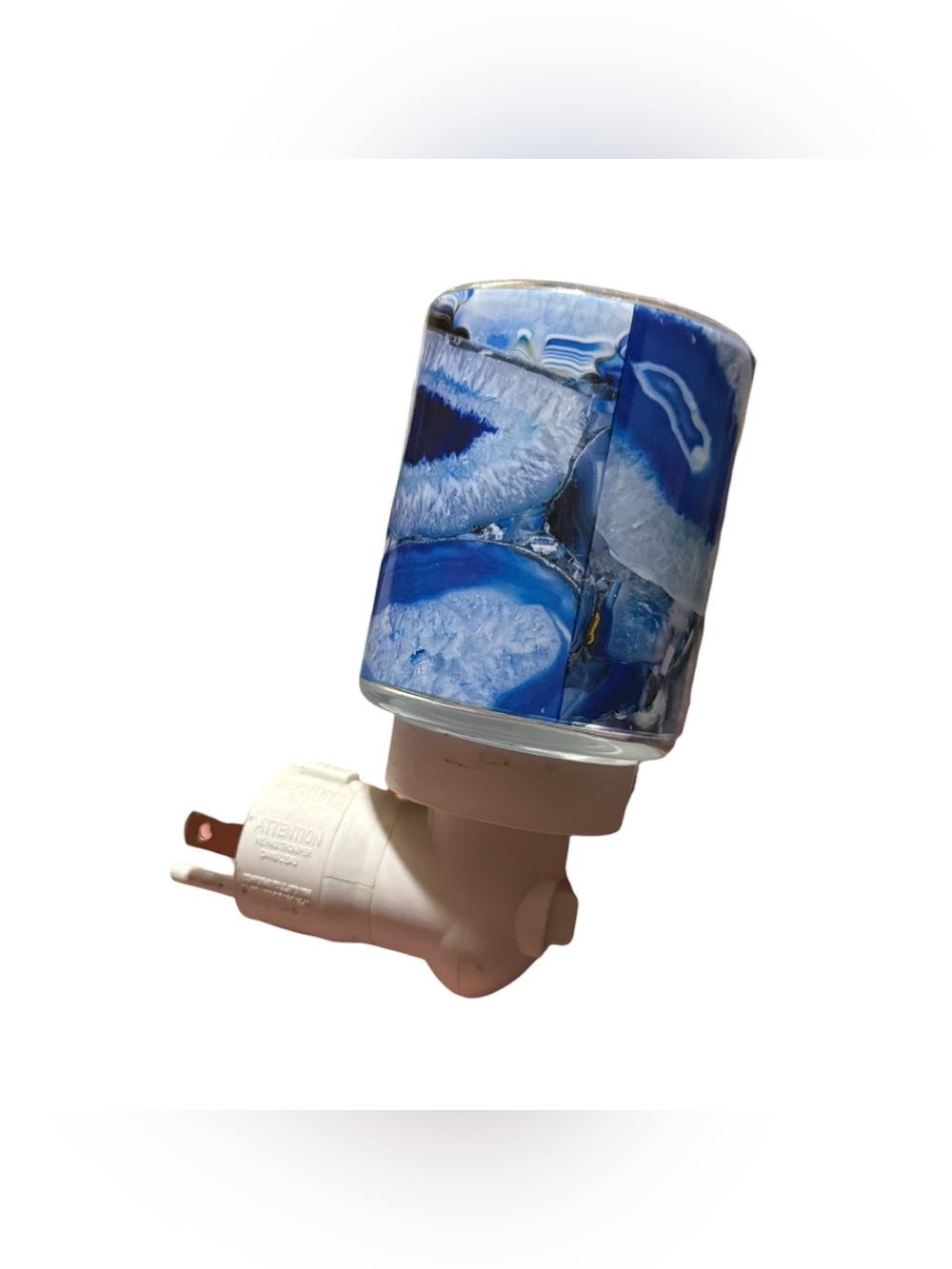 Scentsy Blue Agate Mini Warmer Plug In Zen Geode Cobalt Color - Picture 2 of 6